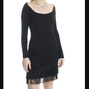 🆕 Weston Wear Black Provine Fringe Dress